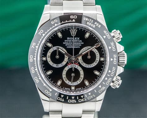 rolex daytona black dial steel bezel|Rolex daytona platinum diamond.